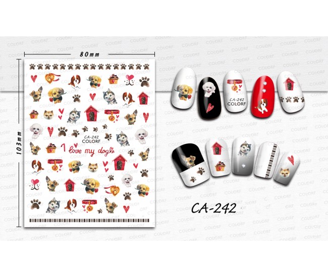 3D Nail Stickers | Trend stickers| CA-242